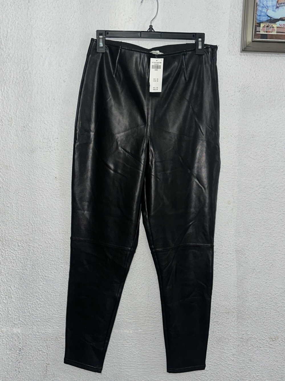 Abercrombie & Fitch Black Faux Leather Leggings